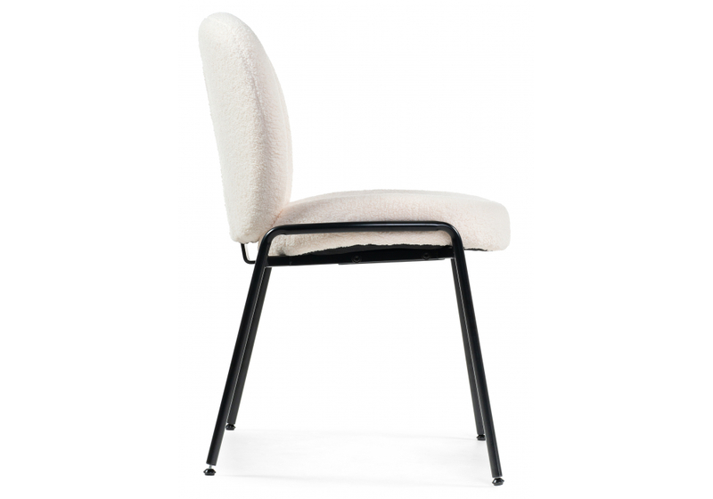 Стул на металлокаркасе, Kalipso 1 white / black