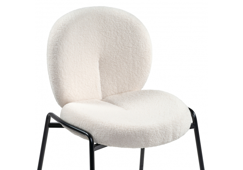Стул на металлокаркасе, Kalipso 1 white / black