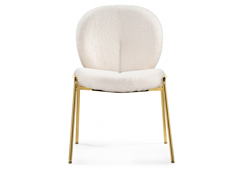 Стул на металлокаркасе, Kalipso 1 white / gold