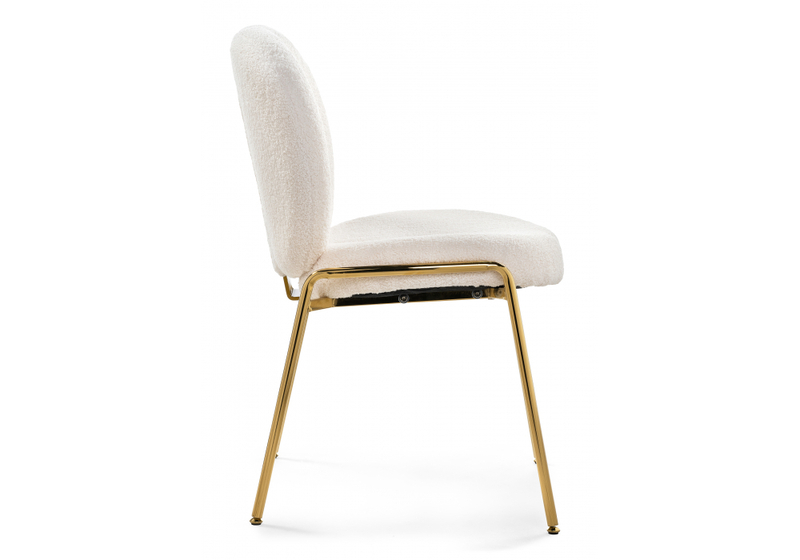 Стул на металлокаркасе, Kalipso 1 white / gold