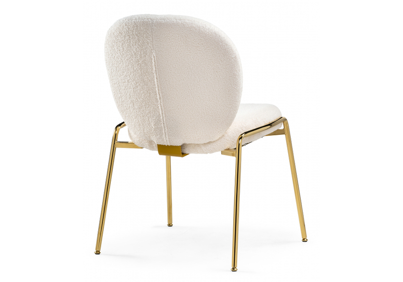 Стул на металлокаркасе, Kalipso 1 white / gold