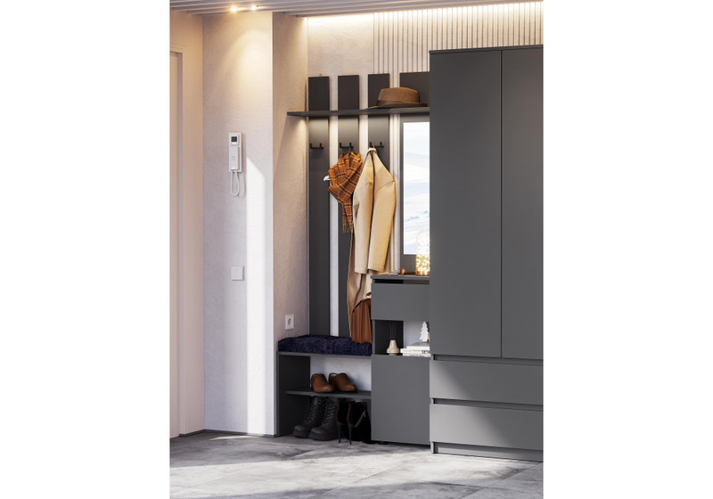Прихожая, Сибити графит серый