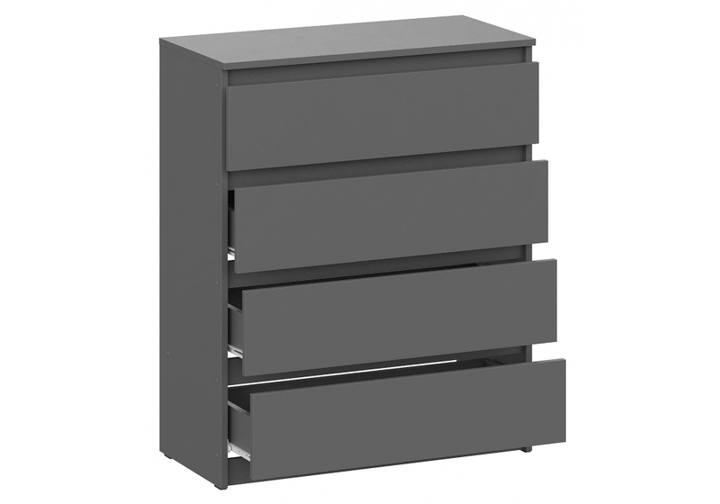 Комод, Сибити 4 ящика графит серый