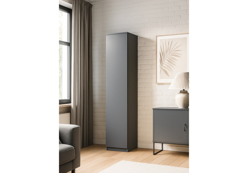 Шкаф, Сибити одностворчатый графит серый