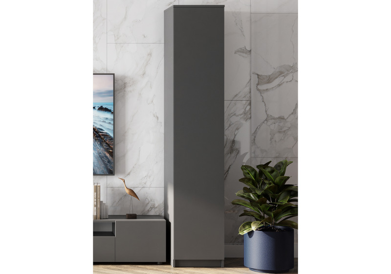 Шкаф, Сибити одностворчатый графит серый