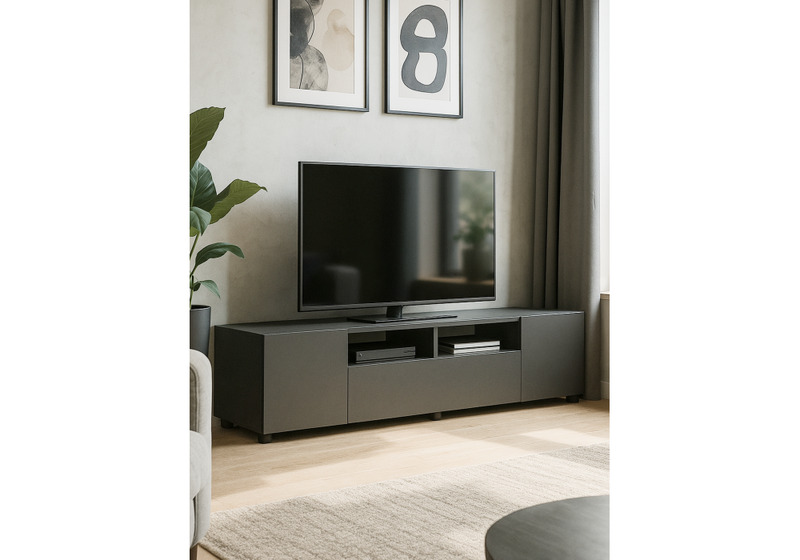 ТВ-тумба, Сибити графит серый