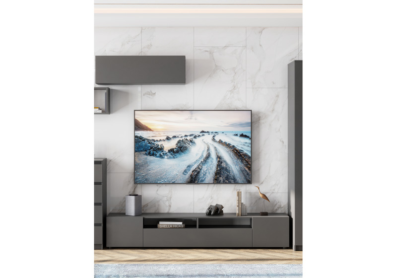 ТВ-тумба, Сибити графит серый