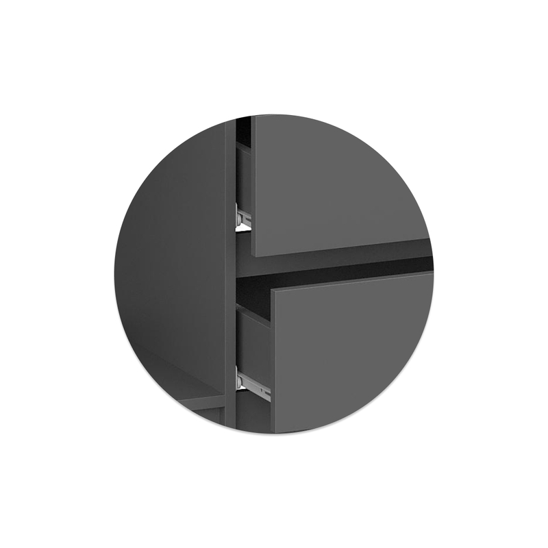 Шкаф, Сибити четырехстворчатый графит серый