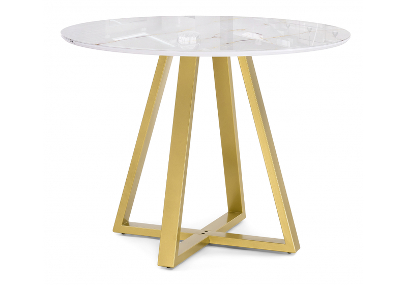 Стол стеклянный, Норфолк 100 золото