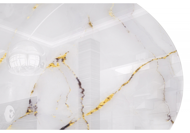 Стол стеклянный, Норфолк 100 золото