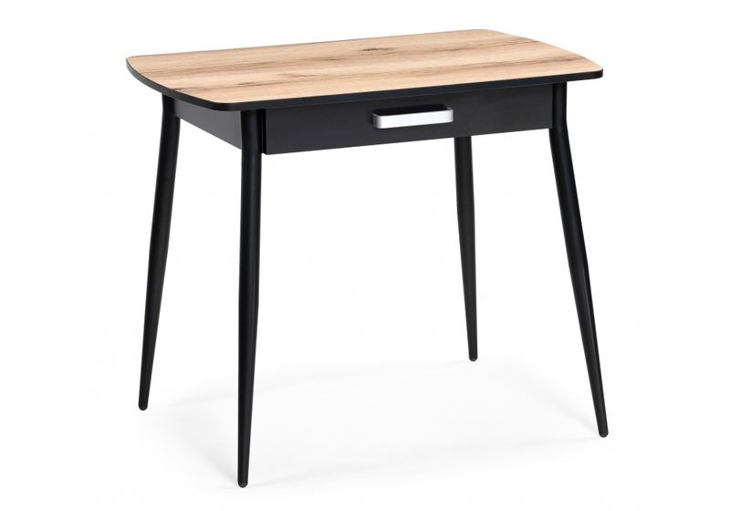 Стол деревянный, Вики 90х60х77 делано / черный