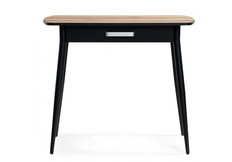 Стол деревянный, Вики 90х60х77 делано / черный