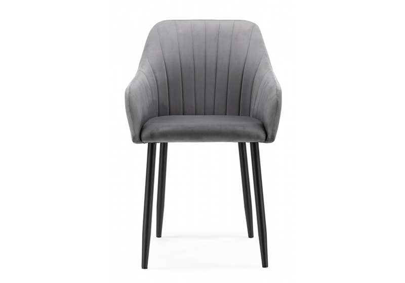 Стул на металлокаркасе, Слэм темно-серое / черное