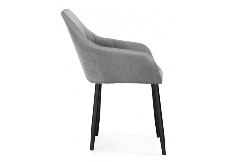 Стул на металлокаркасе, Слэм темно-серое / черное