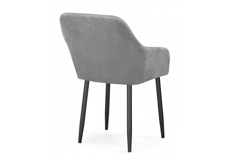 Стул на металлокаркасе, Слэм темно-серое / черное