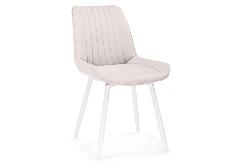 Стул на металлокаркасе, Седа К крутящийся молочный / белый