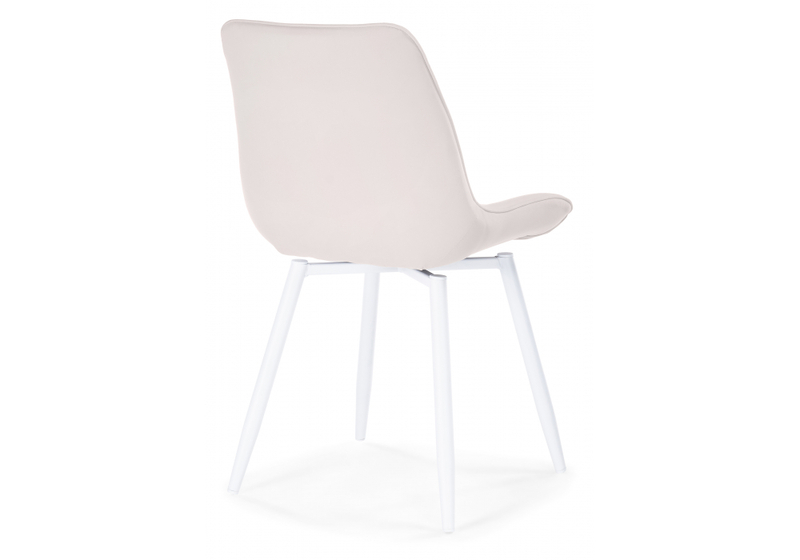 Стул на металлокаркасе, Седа К крутящийся молочный / белый