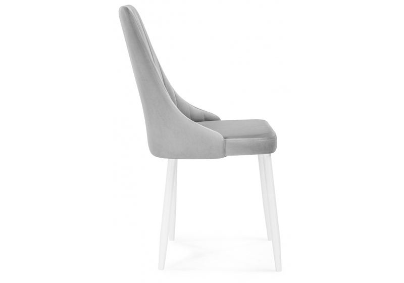 Стул на металлокаркасе, Кора светло-серый / белый