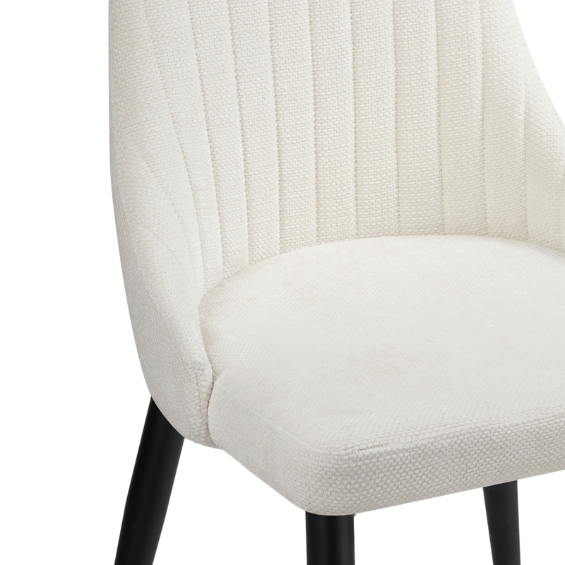 Стул на металлокаркасе, Kora white / black