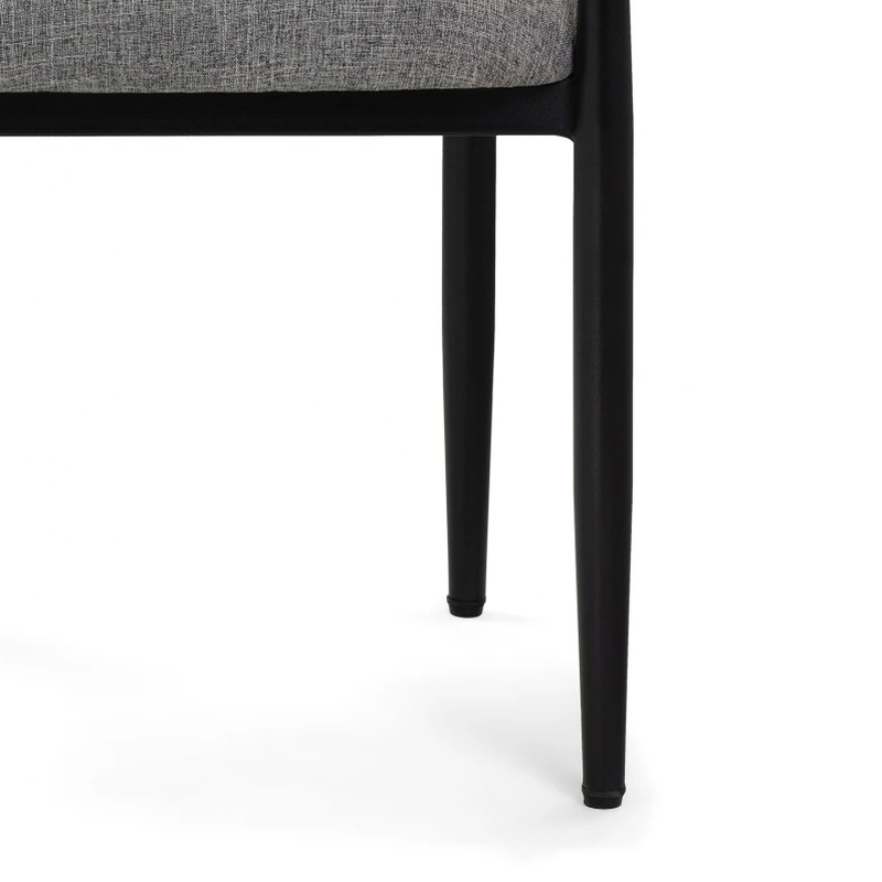 Стул на металлокаркасе, Lord gray / black / gold