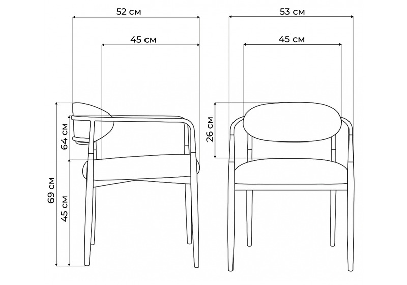 Стул на металлокаркасе, Lord gray / black / gold