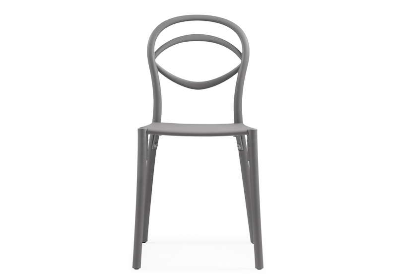 Пластиковый стул, Simple gray