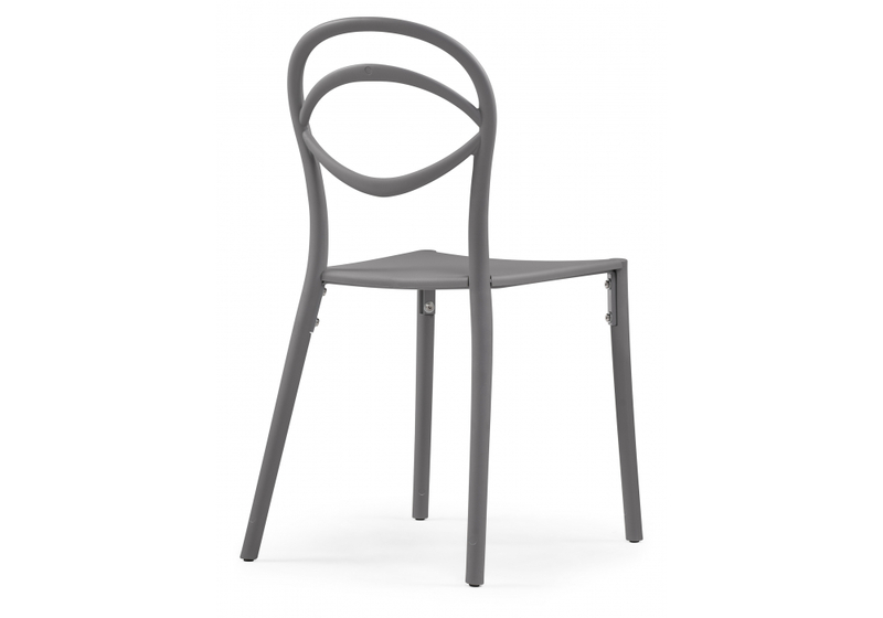 Пластиковый стул, Simple gray