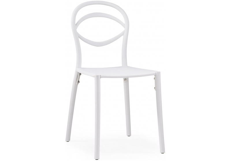 Пластиковый стул, Simple white