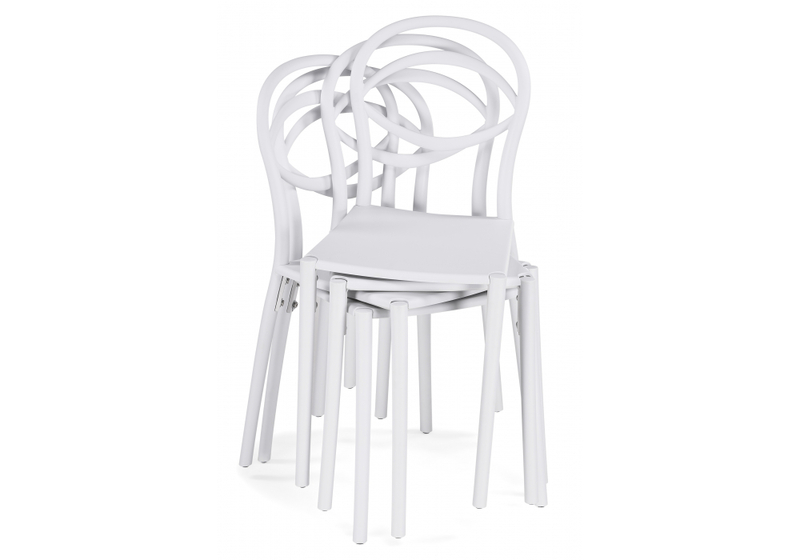 Пластиковый стул, Simple white
