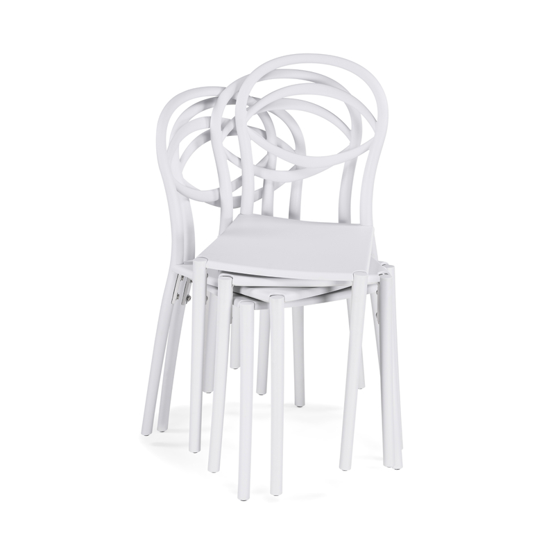 Пластиковый стул, Simple white