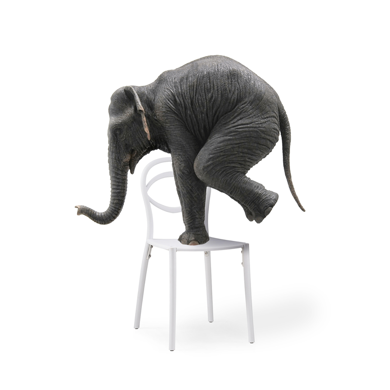 Пластиковый стул, Simple white