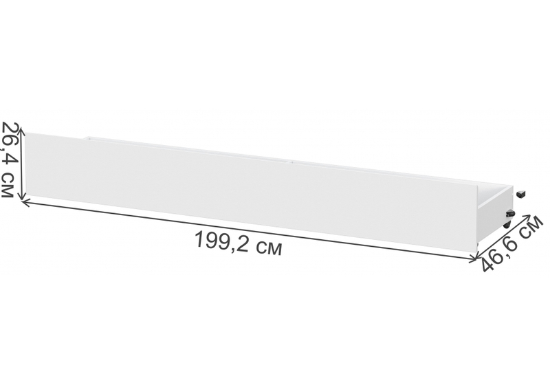 Кровать, Валенсия белый текстурный