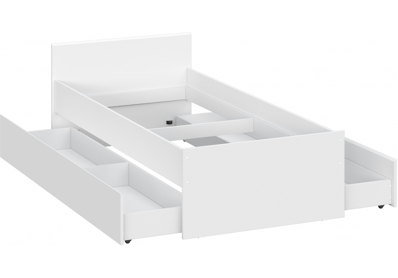 Кровать, Валенсия белый текстурный