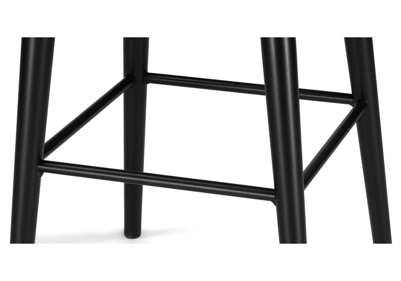 Барный стул, Гангток крутящийся сильвер / черный матовый