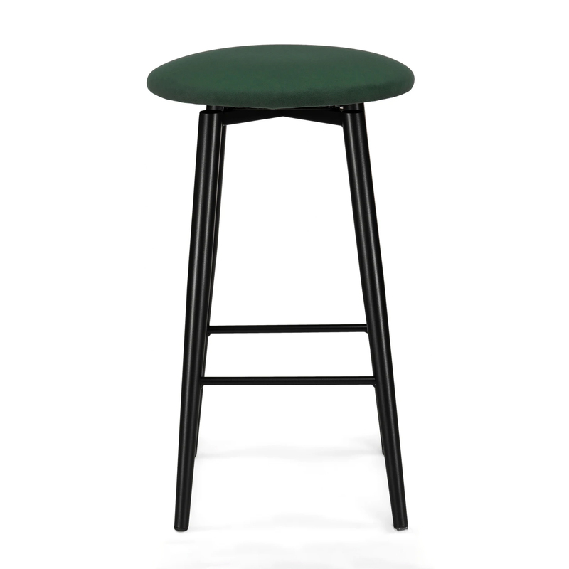 Барный стул, Гангток крутящийся изумруд / черный матовый