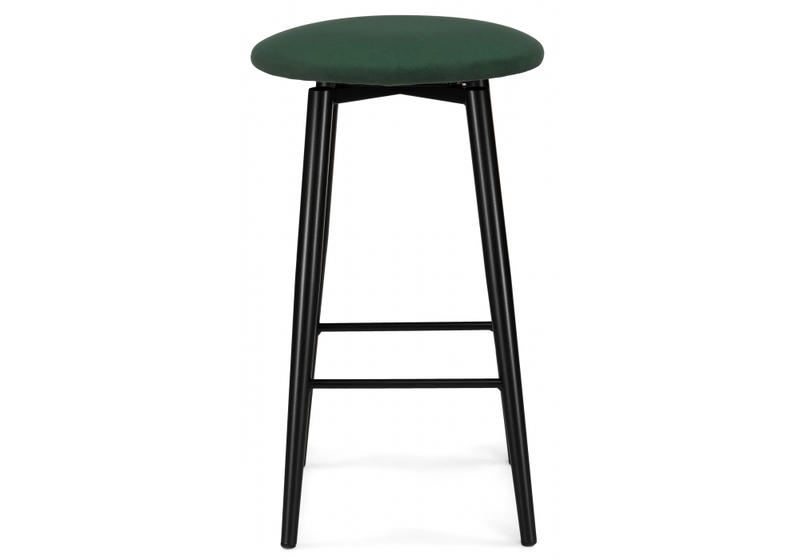 Барный стул, Гангток крутящийся изумруд / черный матовый