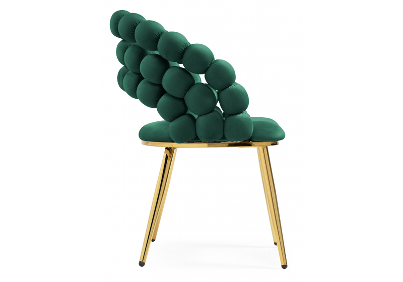 Стул на металлокаркасе, Ball green / gold