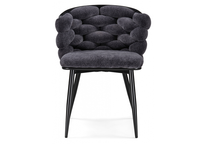 Стул на металлокаркасе, на металлокаркасе Rendi gray-blue / black