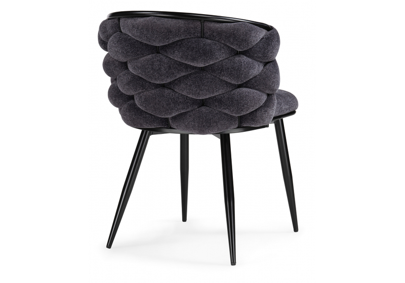 Стул на металлокаркасе, на металлокаркасе Rendi gray-blue / black