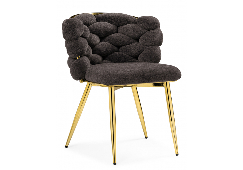 Стул на металлокаркасе, на металлокаркасе Rendi gold /  gray