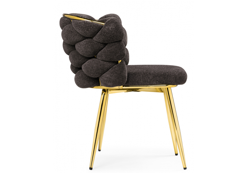 Стул на металлокаркасе, на металлокаркасе Rendi gold /  gray