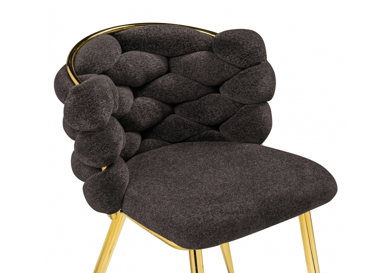 Стул на металлокаркасе, на металлокаркасе Rendi gold /  gray