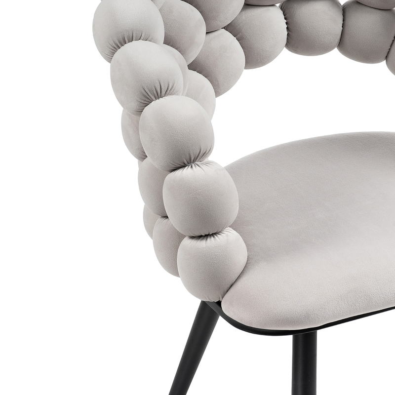 Стул на металлокаркасе, Ball gray / black