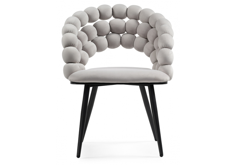 Стул на металлокаркасе, Ball gray / black