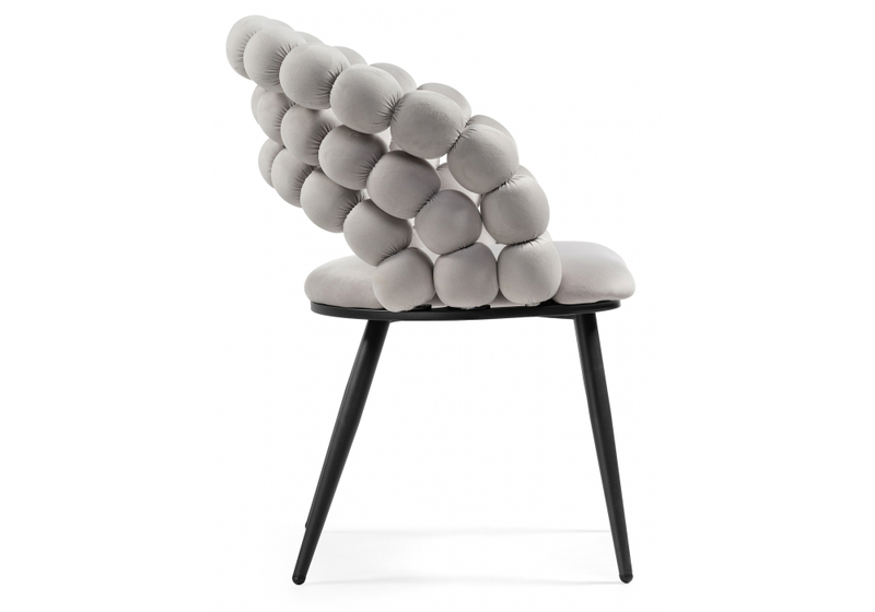 Стул на металлокаркасе, Ball gray / black