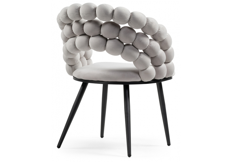 Стул на металлокаркасе, Ball gray / black