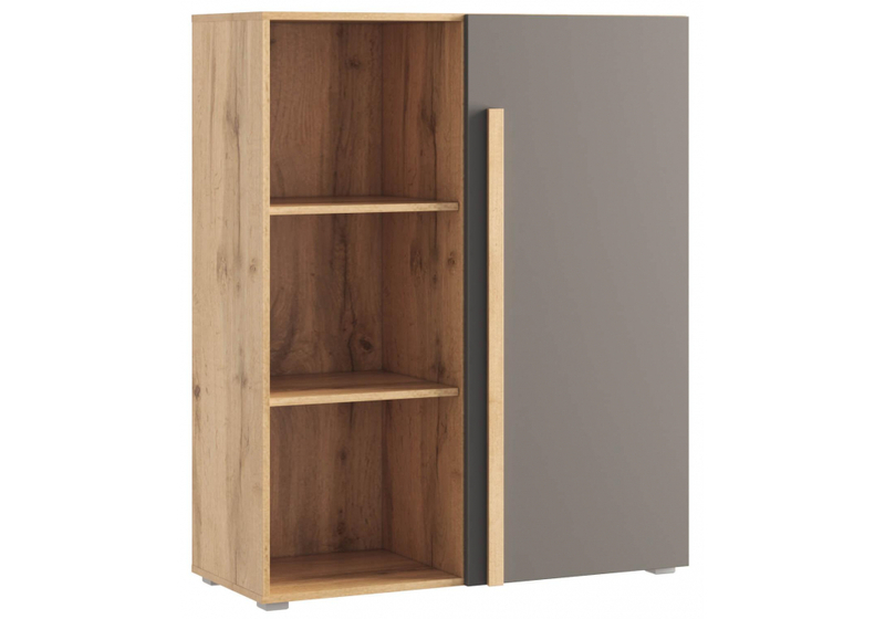 Стеллаж, Чернин дуб вотан / графит