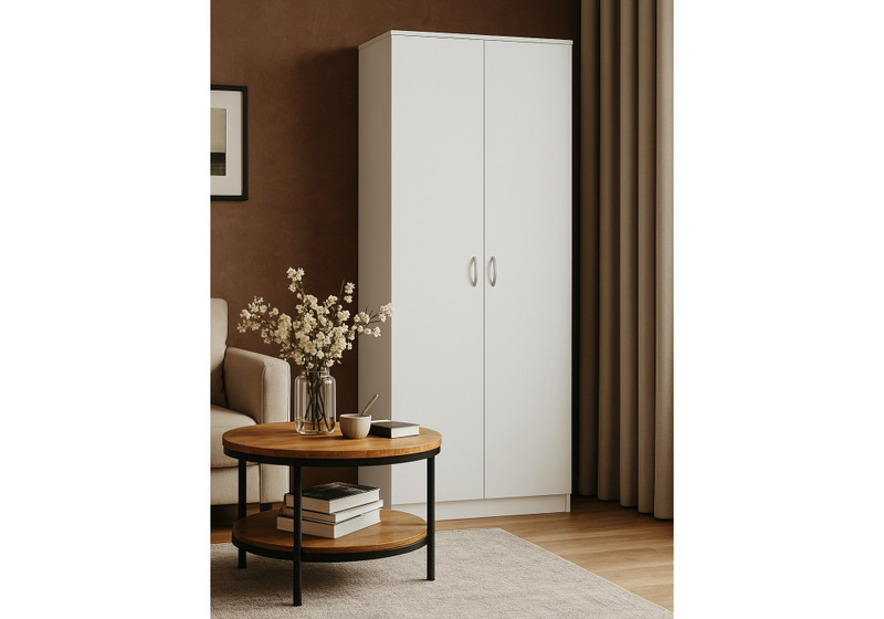 Шкаф, Адайн ШК-20 белое дерево / белое дерево