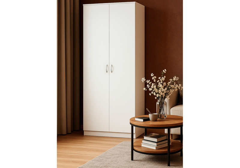 Шкаф, Адайн ШК-20 белое дерево / белое дерево