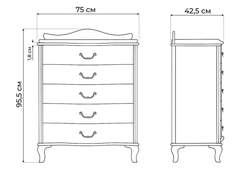 Комод, Джульетта орех